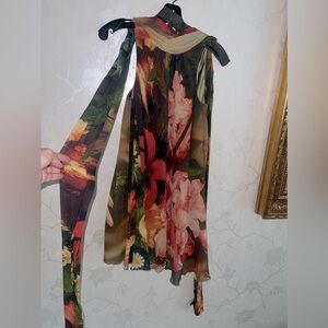 Alice and Olivia dress tie neck